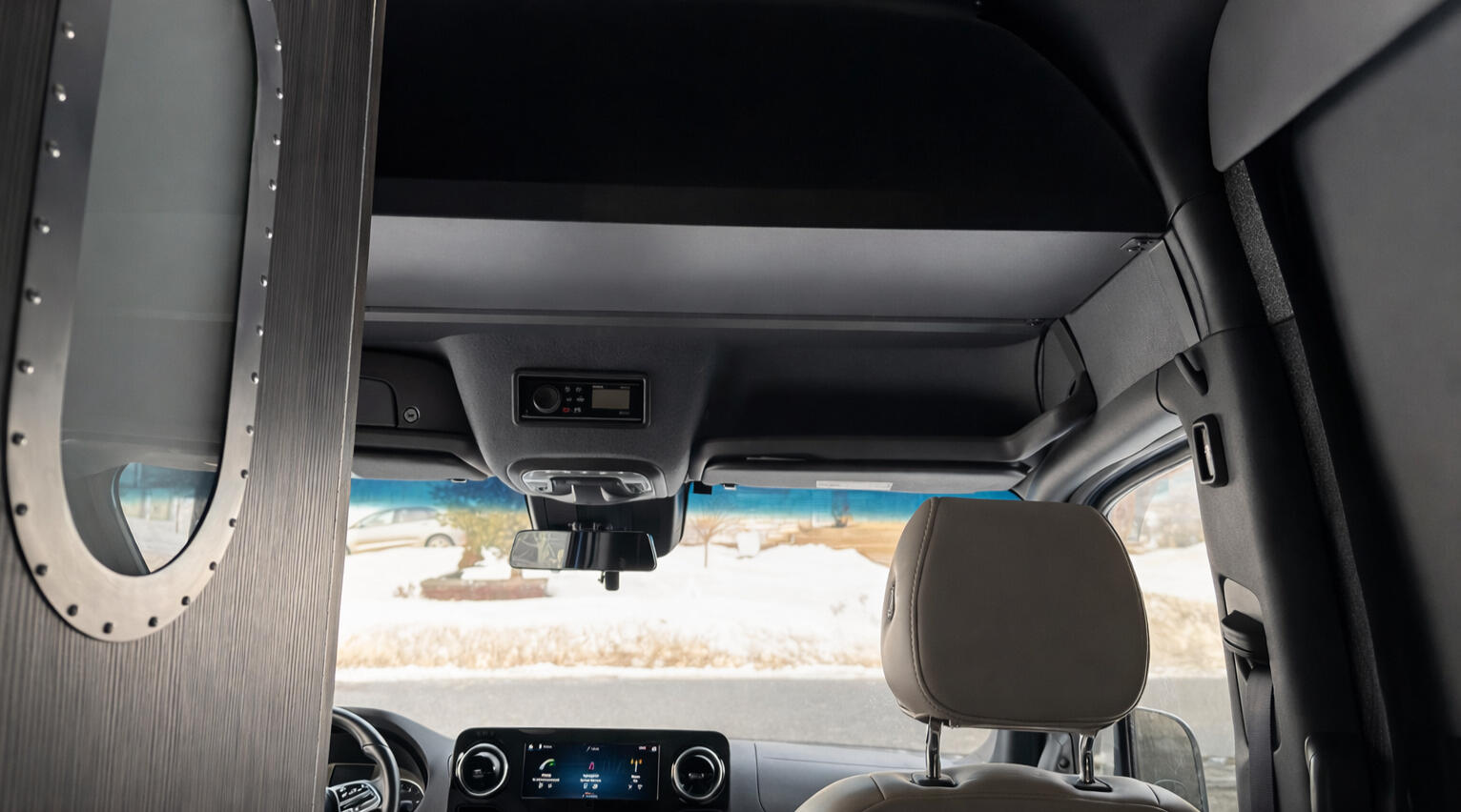 Storage space over the cab